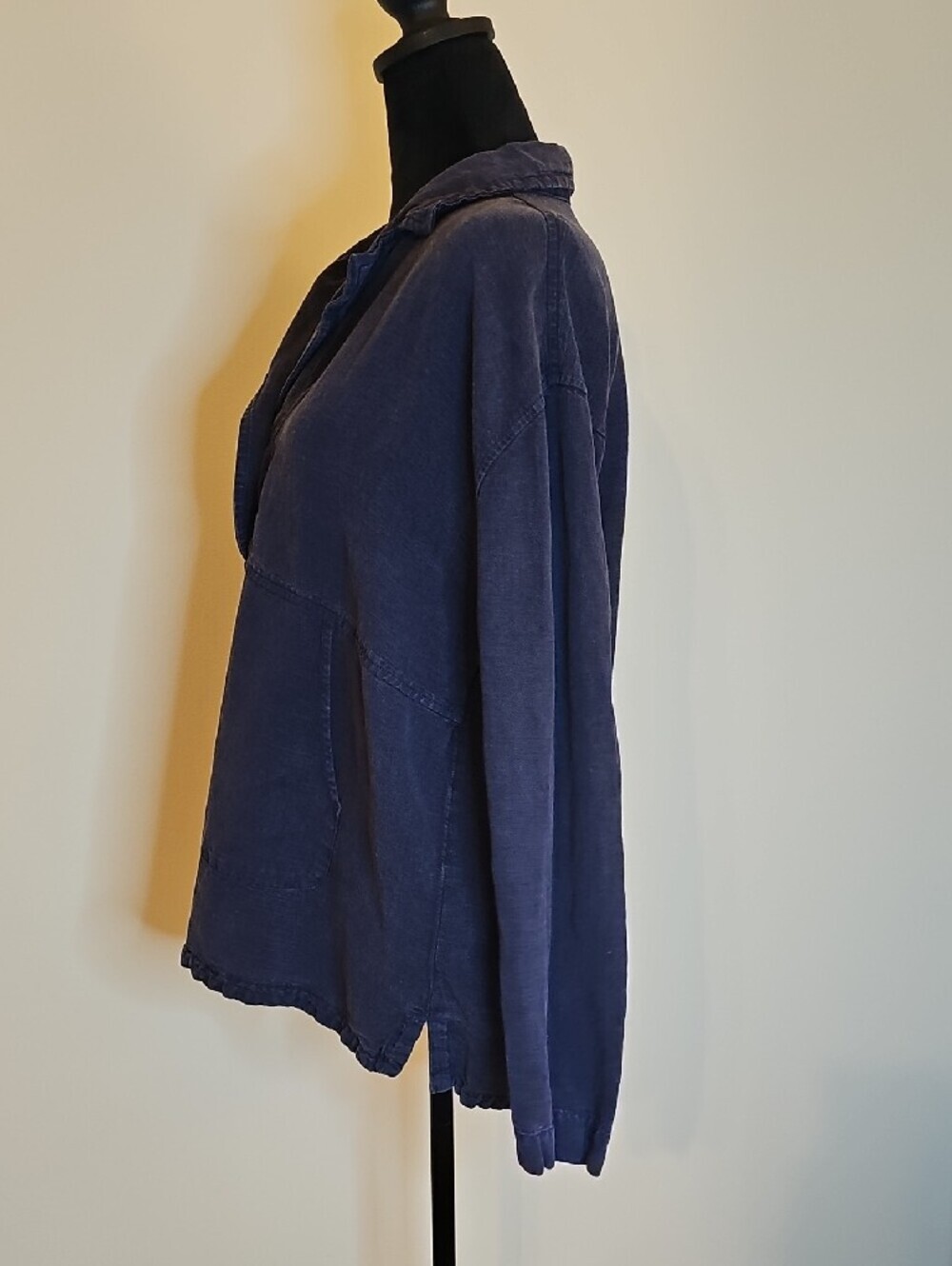 Nicole Miller Artelier Lagenlook Linen-Blend Pullover Top - Picture 5 of 10